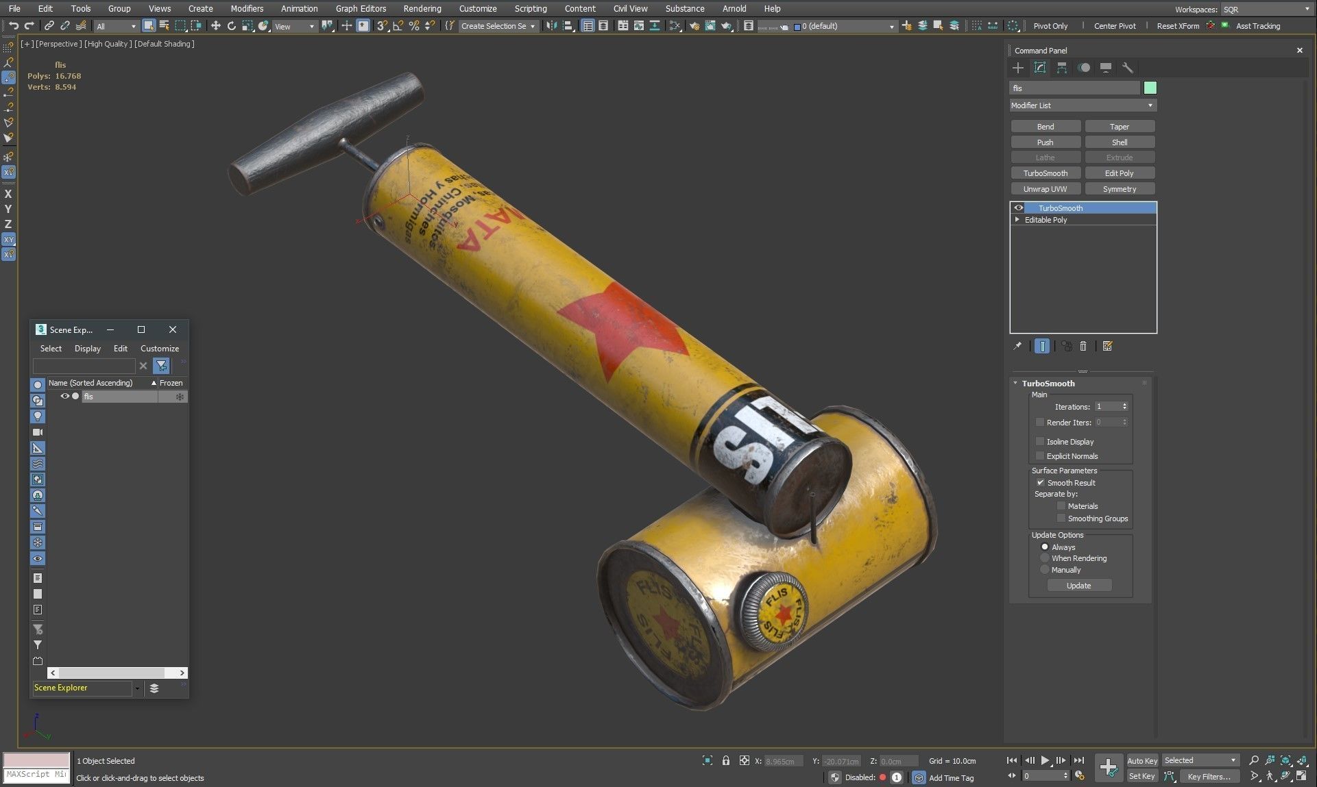 Vintage Insecticide Sprayer 3D model_15