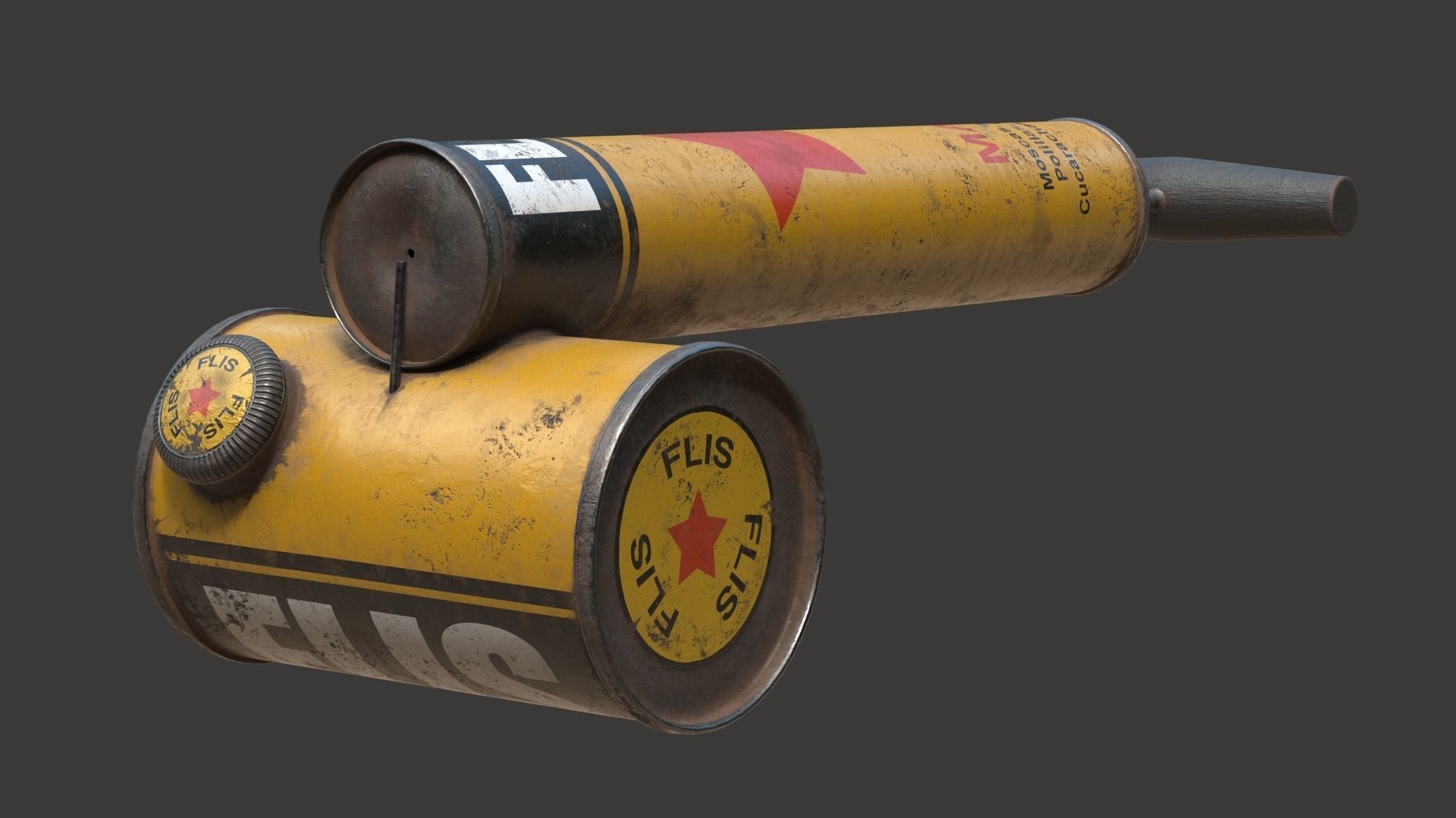 Vintage Insecticide Sprayer 3D model_3