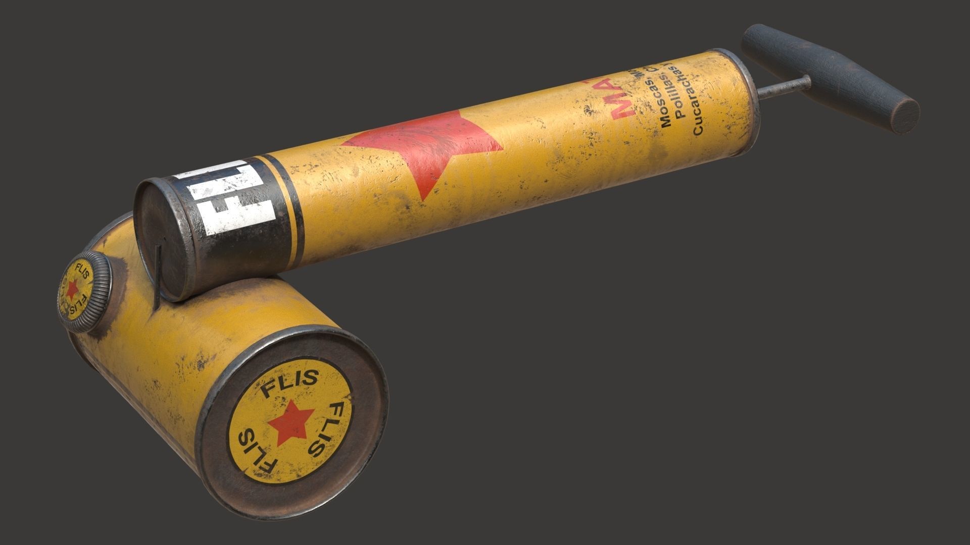 Vintage Insecticide Sprayer 3D model_2