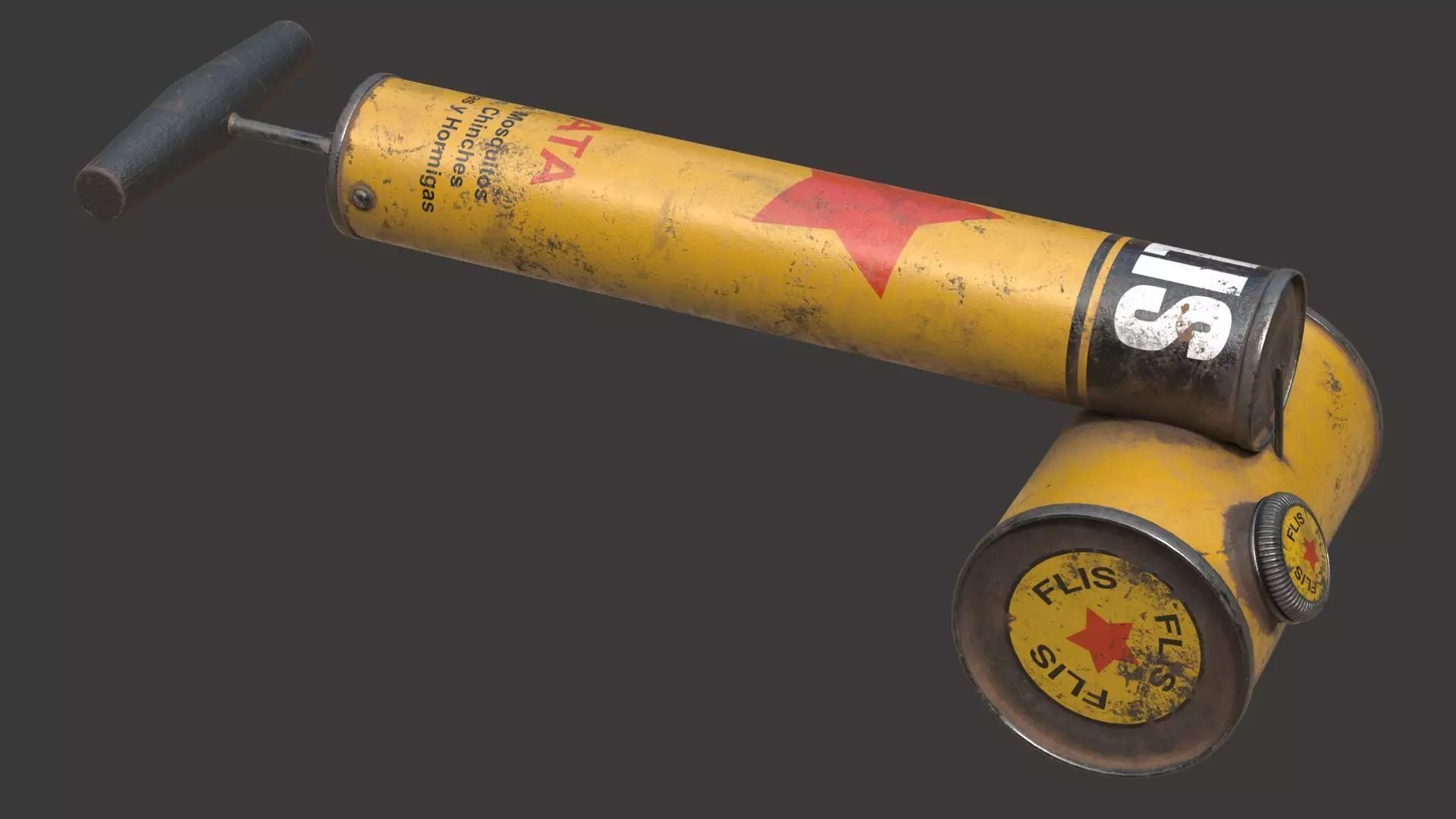 Vintage Insecticide Sprayer 3D model_0