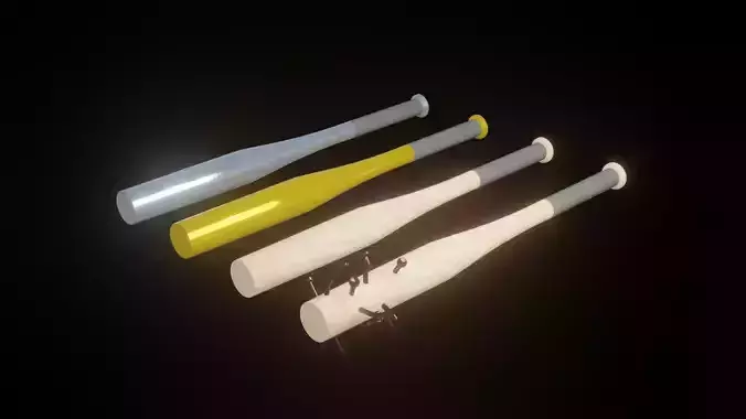 Baseball Bats Free low-poly 3D model