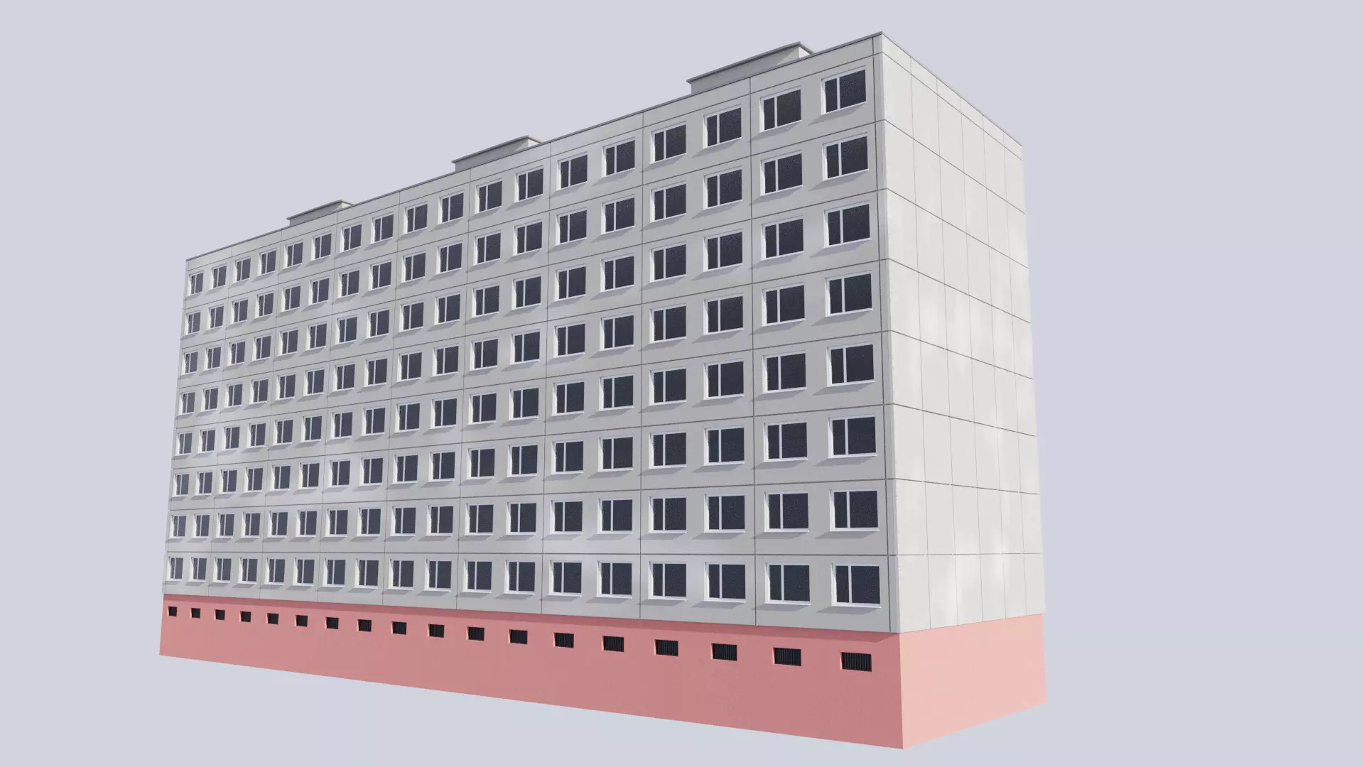 Prefabricated House 3D model_0