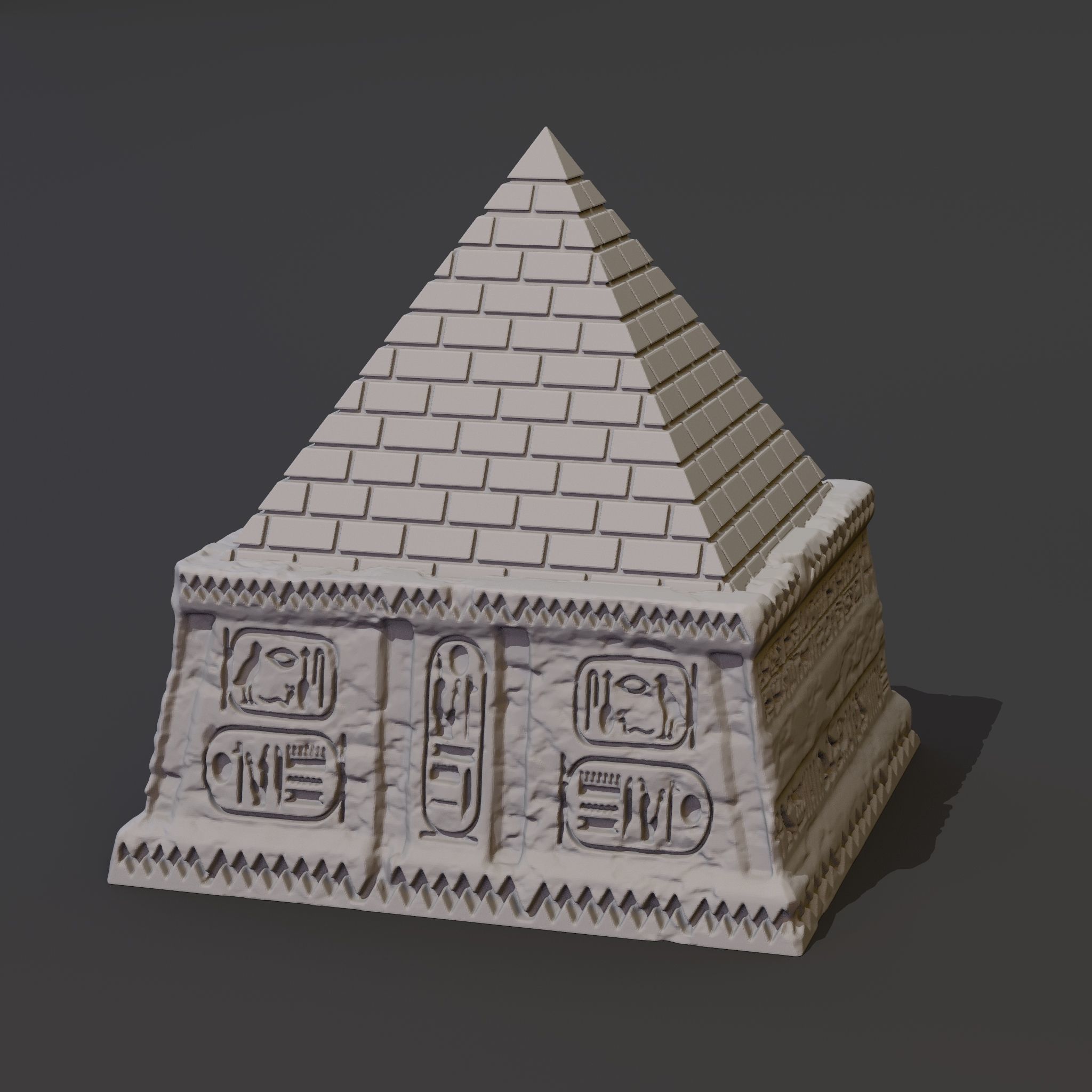 Pack 3 Keycaps of Pyramid - Egypt Sorcerer Keycap - Pharaoh 3D print model_7