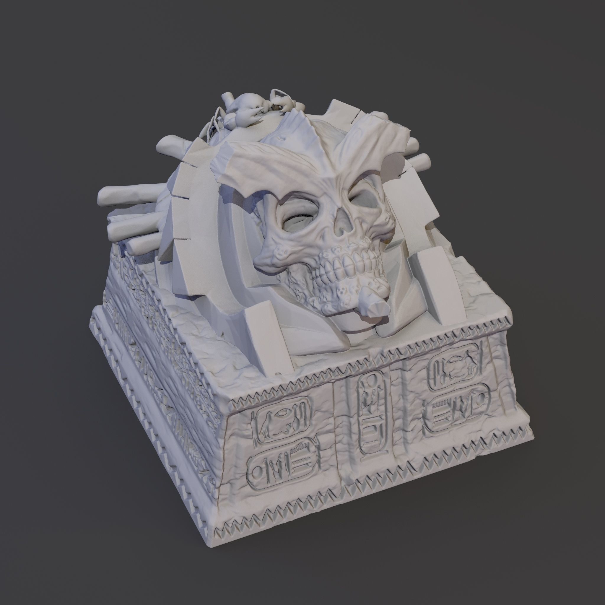 Pack 3 Keycaps of Pyramid - Egypt Sorcerer Keycap - Pharaoh 3D print model_2