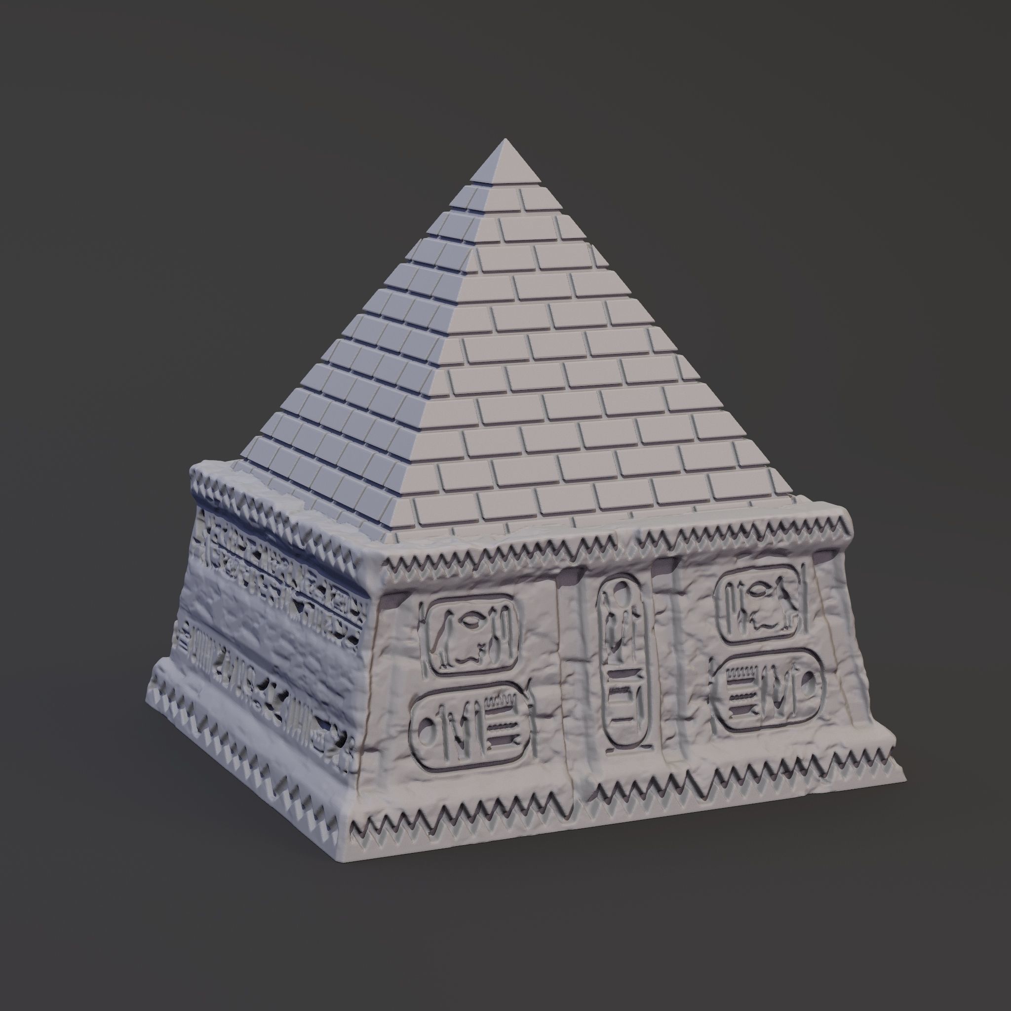 Pack 3 Keycaps of Pyramid - Egypt Sorcerer Keycap - Pharaoh 3D print model_8