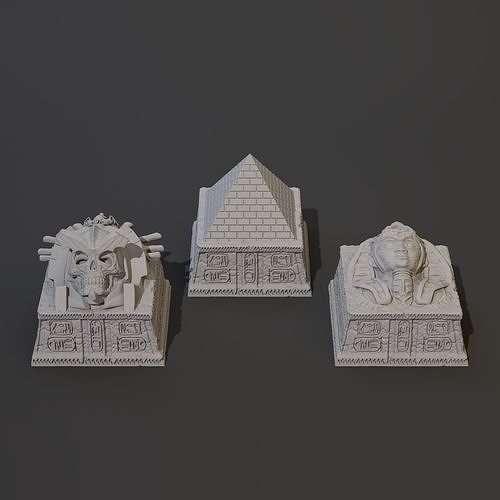 Pack 3 Keycaps of Pyramid - Egypt Sorcerer Keycap - Pharaoh 3D print model