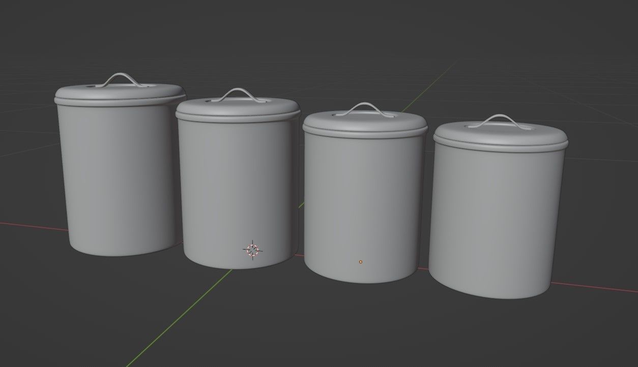 Kitchen Canister Set 08 - Storage 3D model_6
