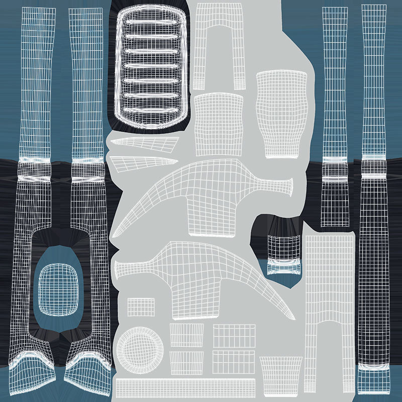 Hammer tool with handle 3D model_6