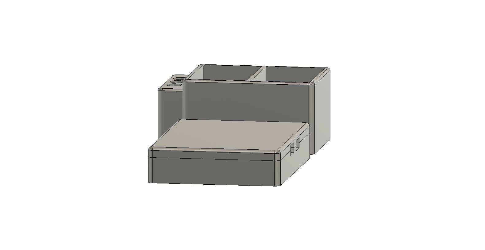 Wet Palette  with Clean Brush 3D print model_1