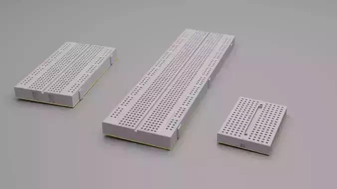 Breadboard Pack Low-poly 3D model
