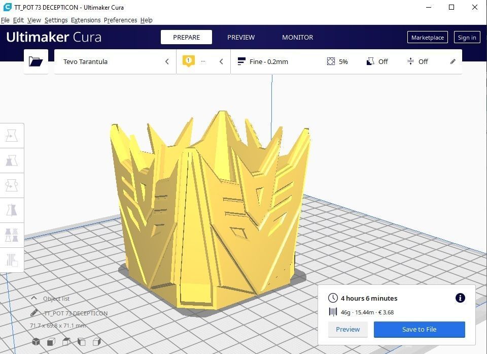 Transformers decepticon pot holder 73 3D print model_1
