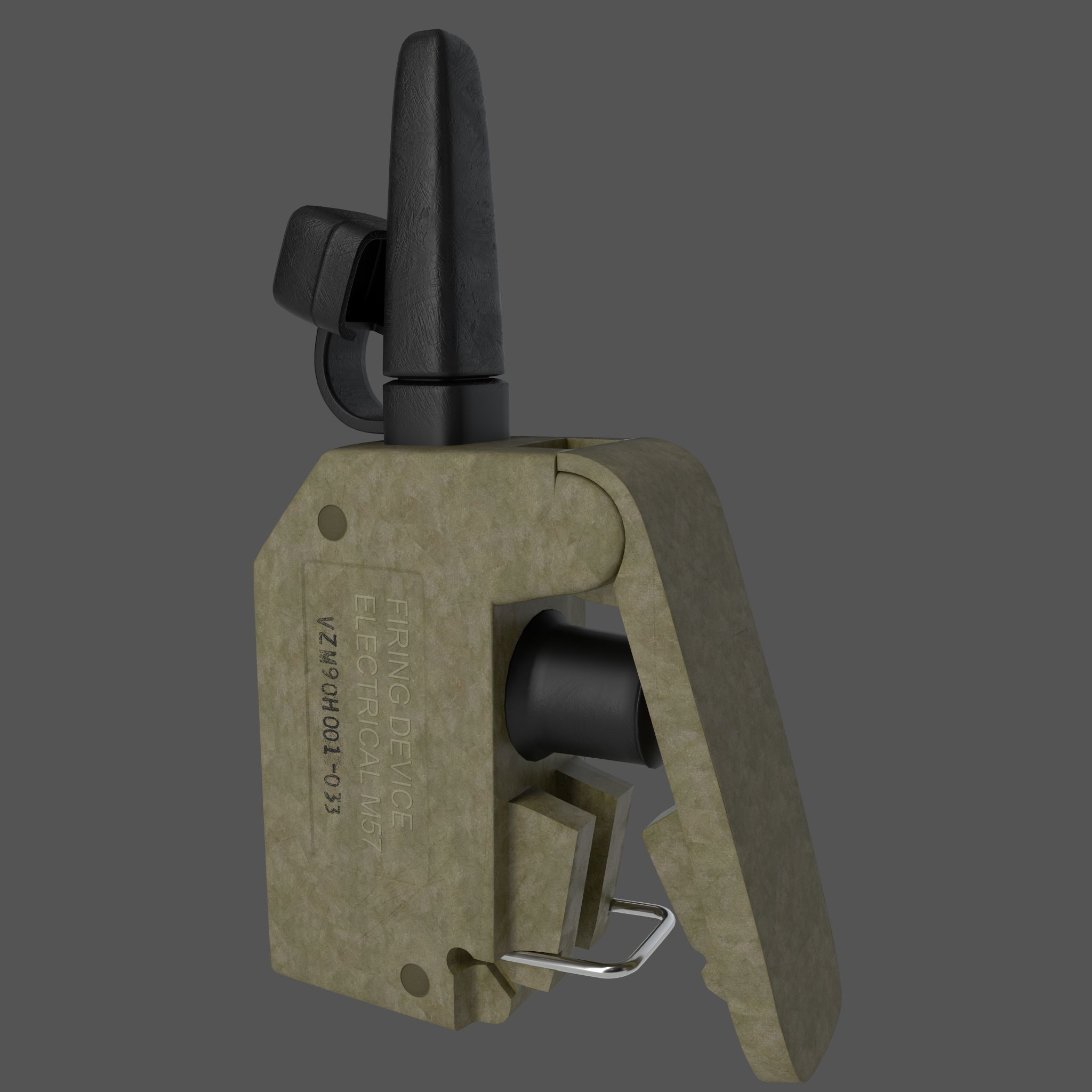 FIRING DEVICE ELECTRICAL M57 Low-poly 3D model_1