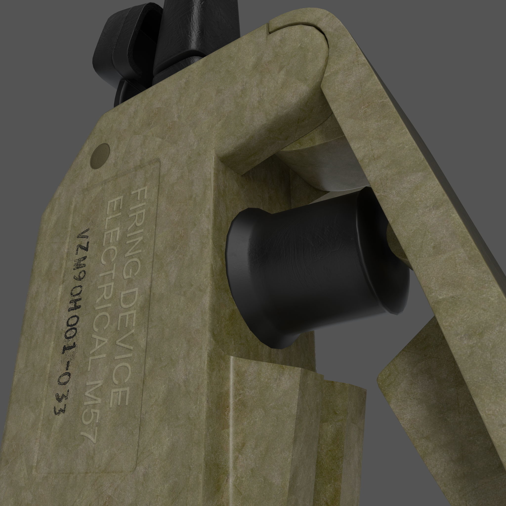 FIRING DEVICE ELECTRICAL M57 Low-poly 3D model_4