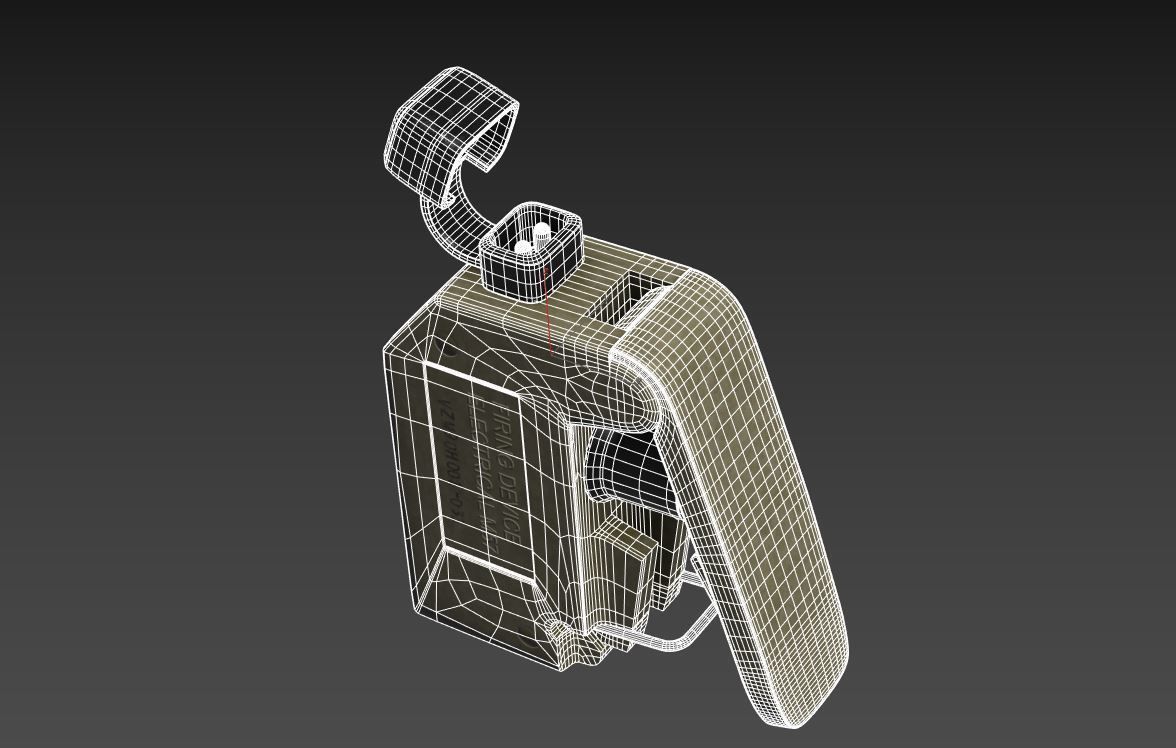 FIRING DEVICE ELECTRICAL M57 Low-poly 3D model_8