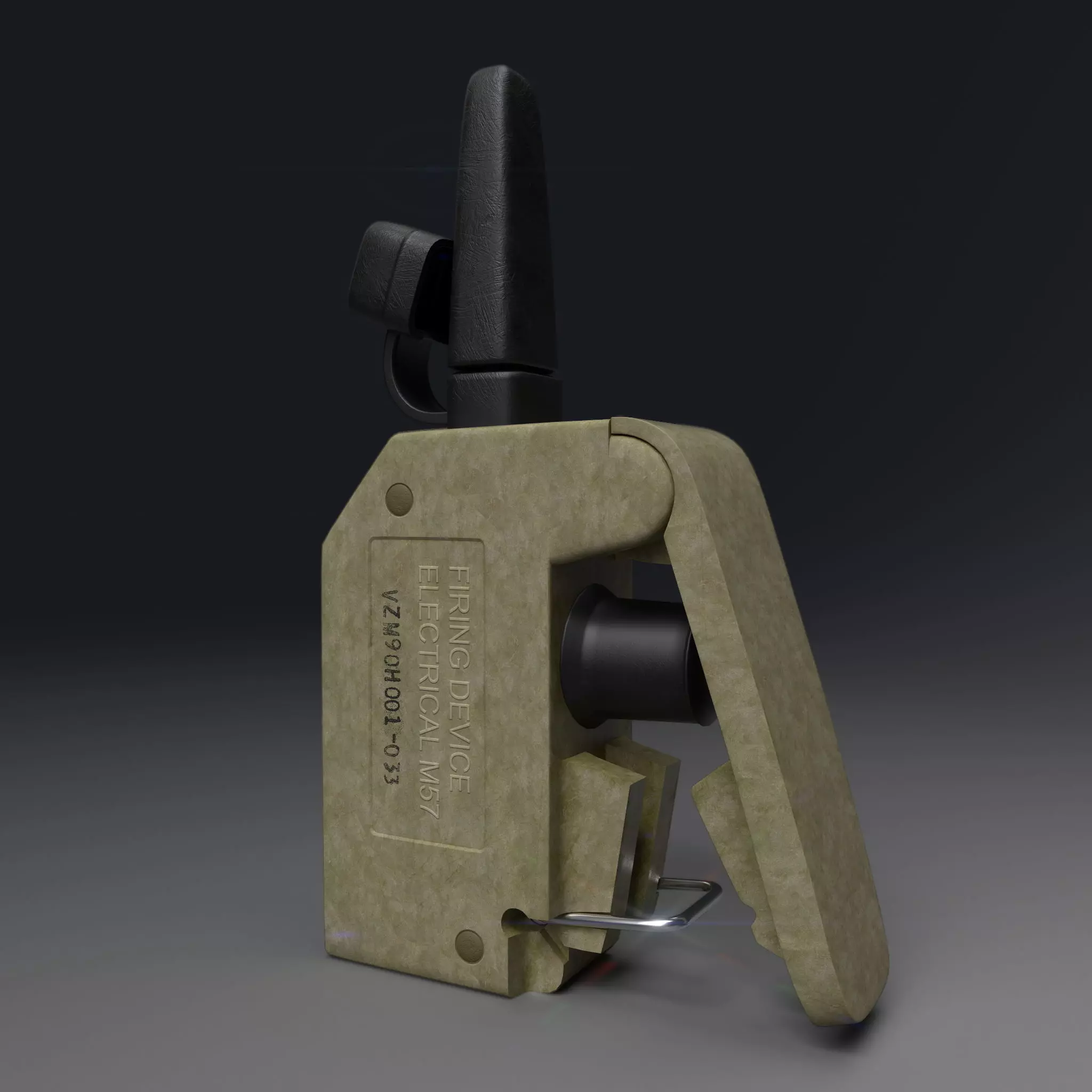 FIRING DEVICE ELECTRICAL M57 Low-poly 3D model_0
