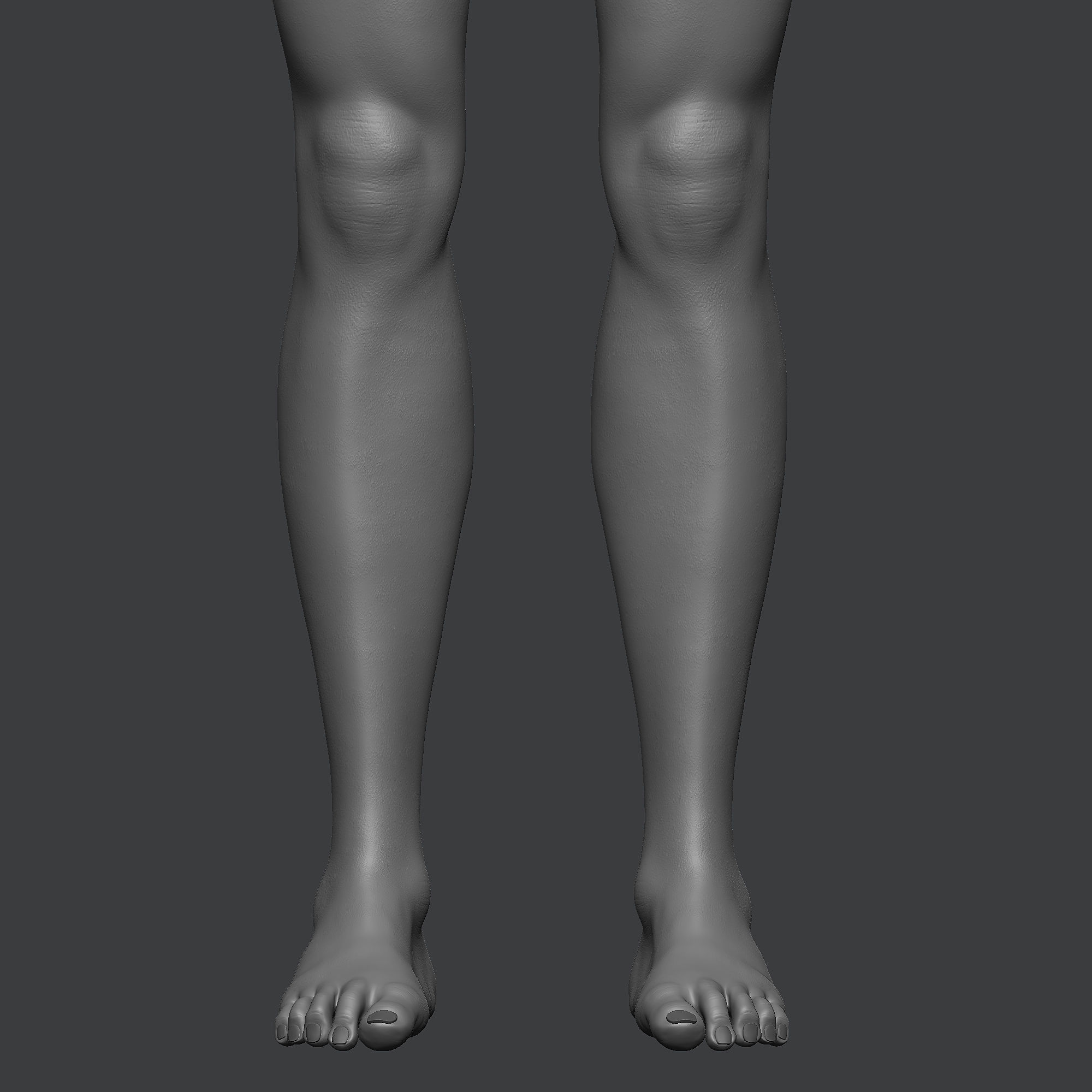 Girl base mesh 3D model_25