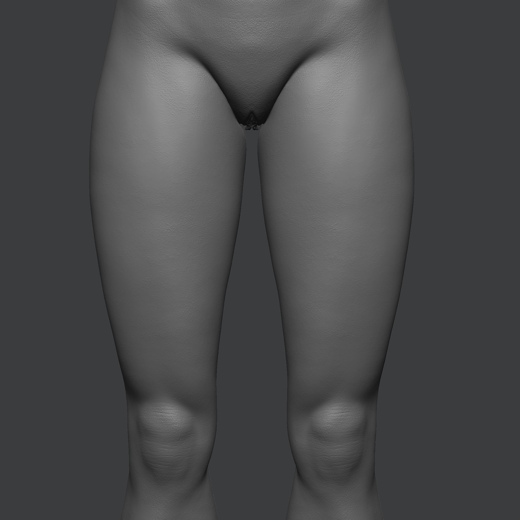 Girl base mesh 3D model_24
