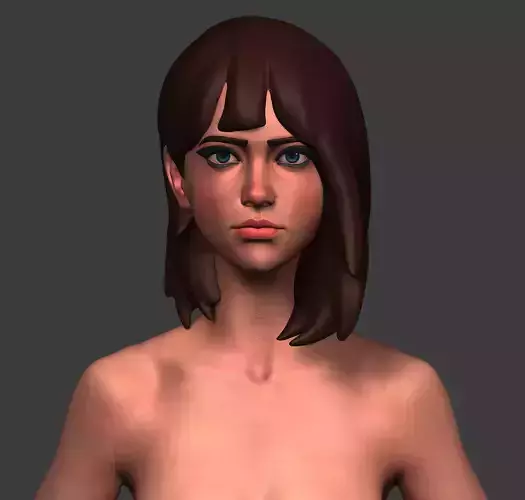 Girl base mesh 3D model