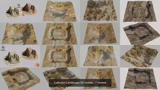 Collection Landscape 3D models 