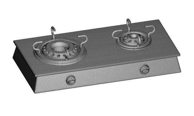 Stylish Gas Stove Toy 3D print model_2