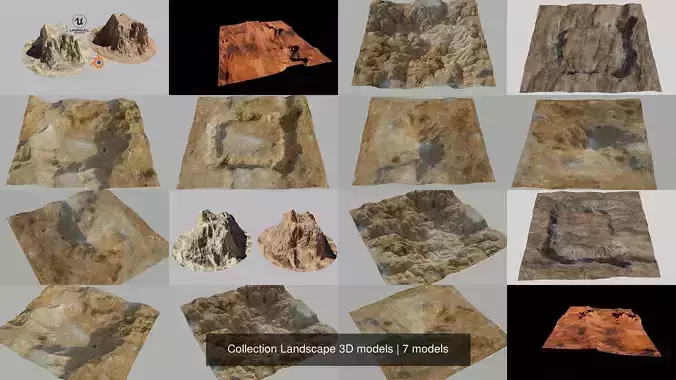 Collection Landscape 3D models 