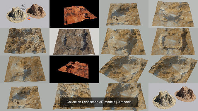 Collection Landscape 3D models 