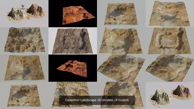Collection Landscape 3D models 