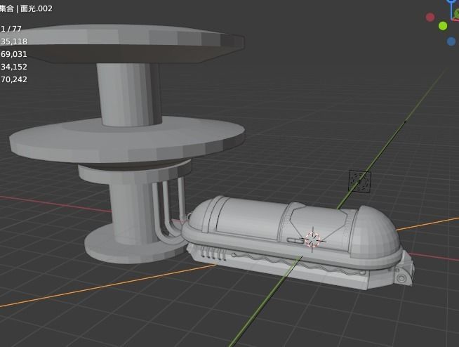 Bio silo of future technology 3D model_1