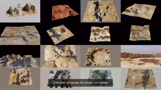 Collection Landscape 3D models 