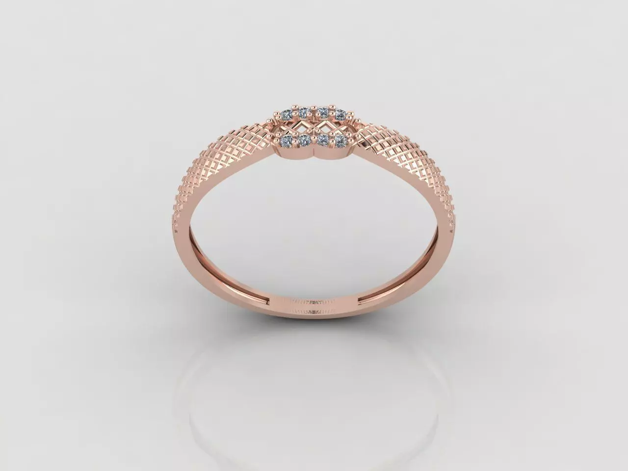 Women Ring Fancy Rings With Stone STL 3DM Render Printable 3D print model_0