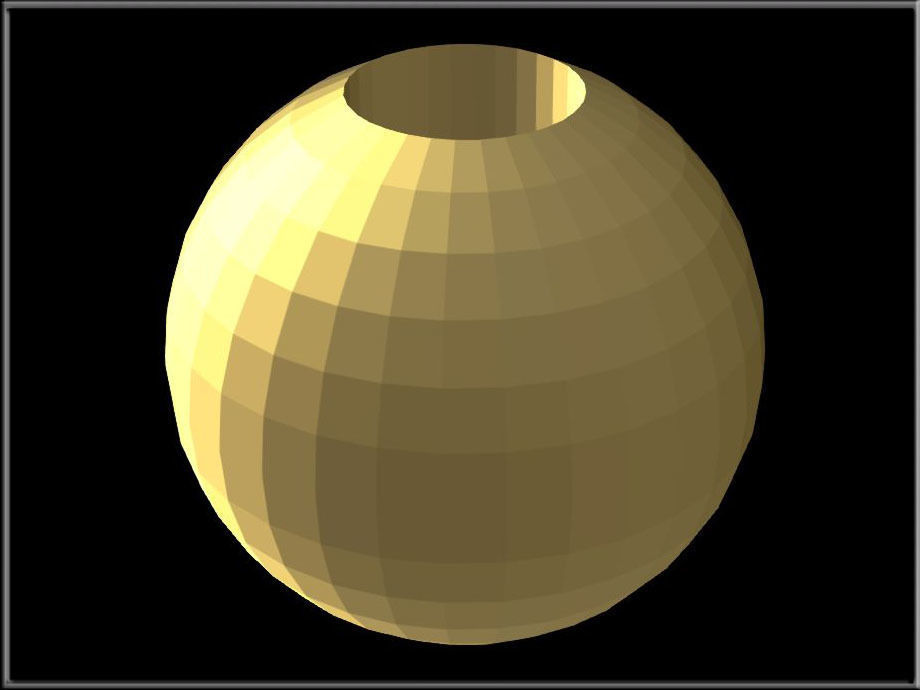 Hole Bead 03 Low-poly 3D model_3