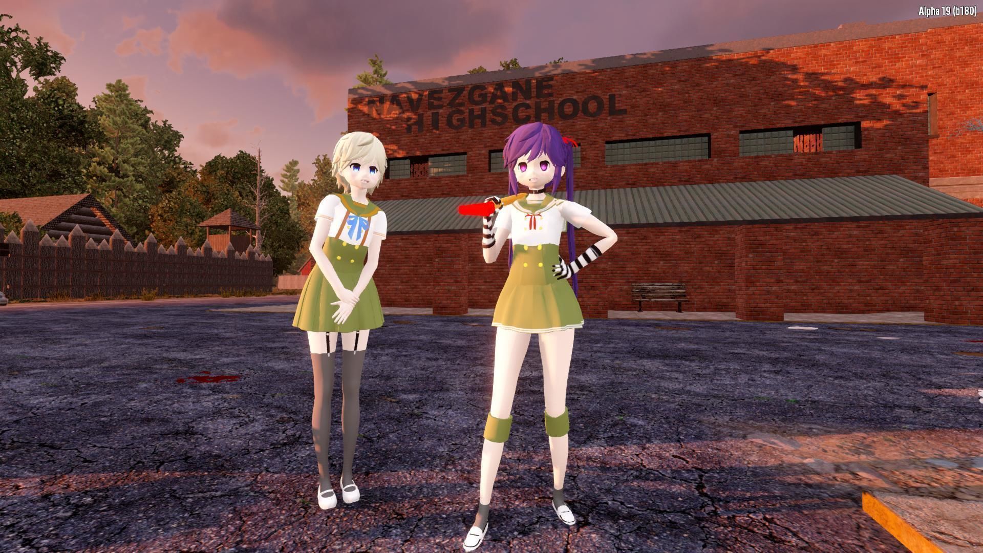 Kurumi Ebisuzawa - Gakkou Gurashi - School Live Low-poly 3D model_1