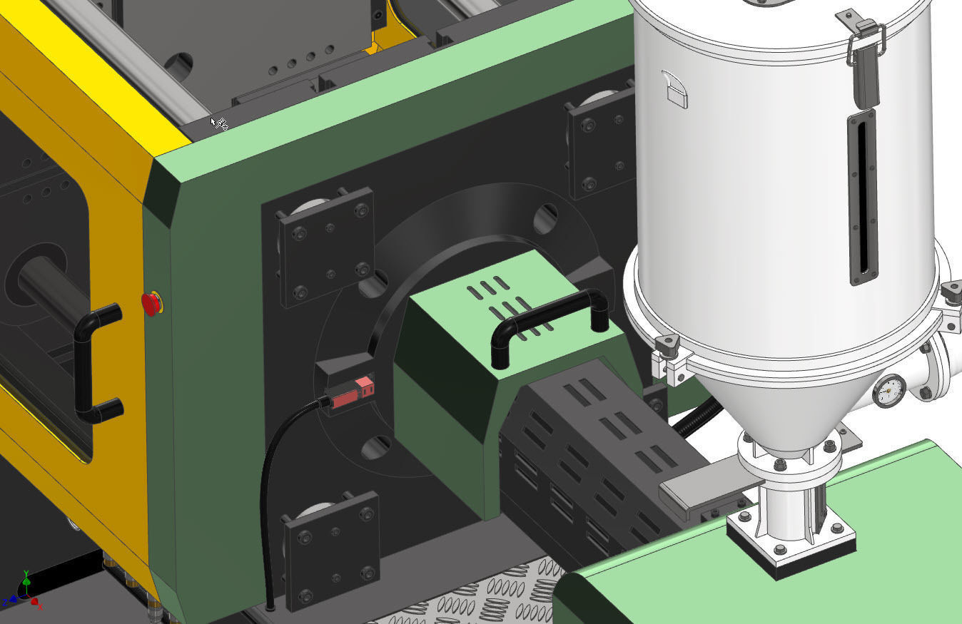 Injection Mold Machine 3D model_3