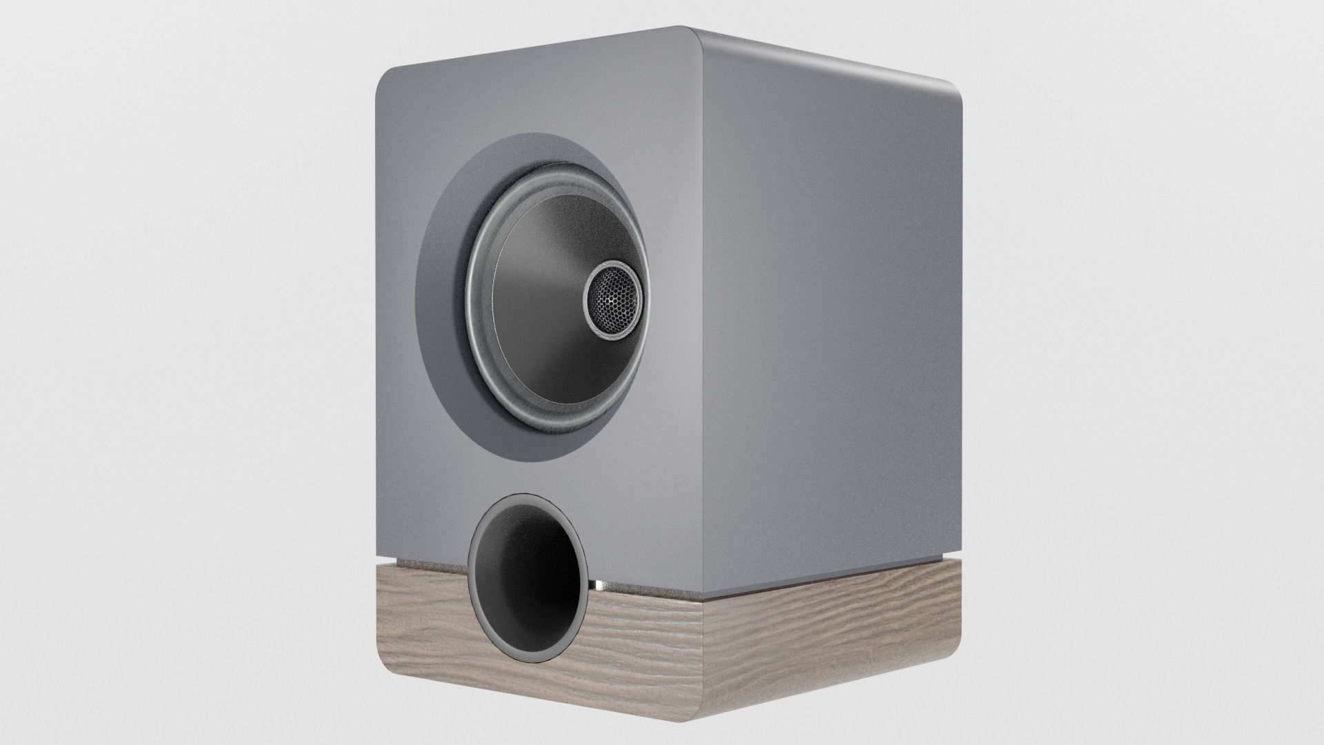Speaker Woofer box - Blender 3d 3D model_1