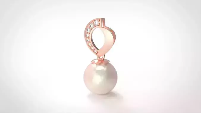 Model 339 Pearl Diamond Pendant