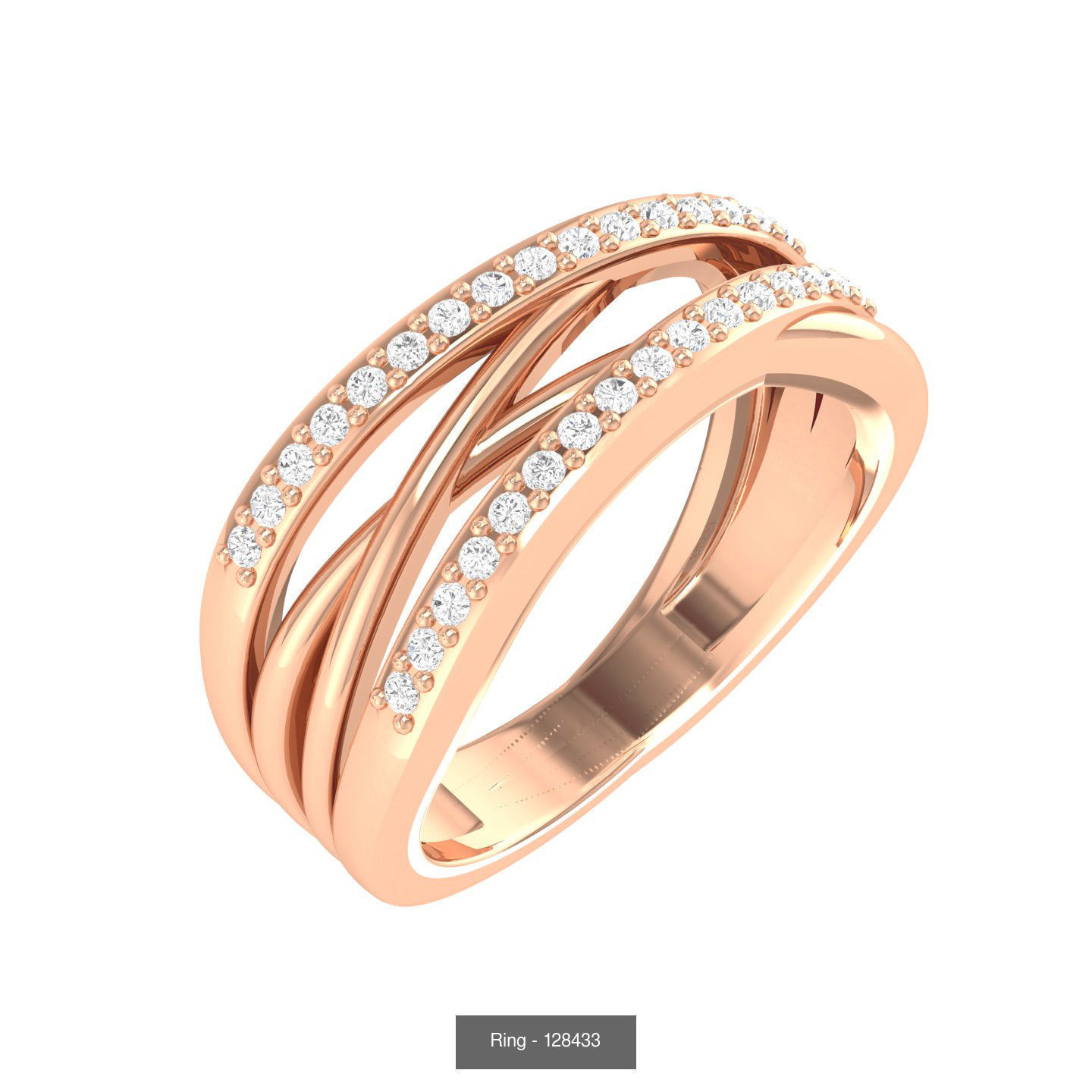 100 Bands rings  3D Model Collection_80