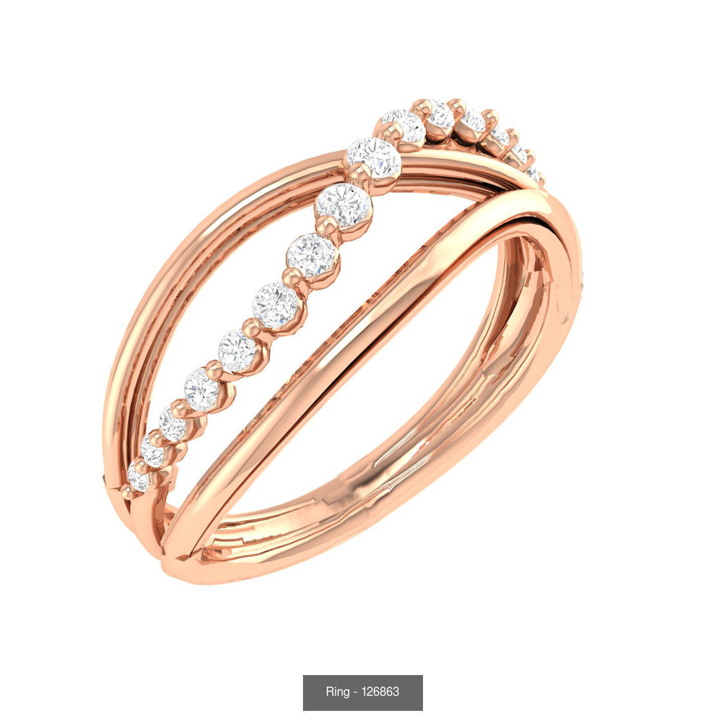 100 Bands rings  3D Model Collection_37