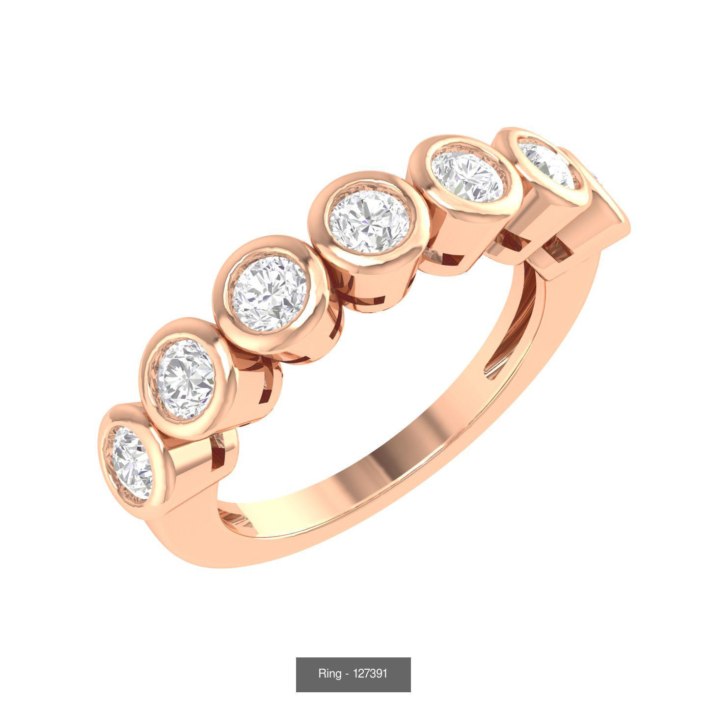 100 Bands rings  3D Model Collection_97