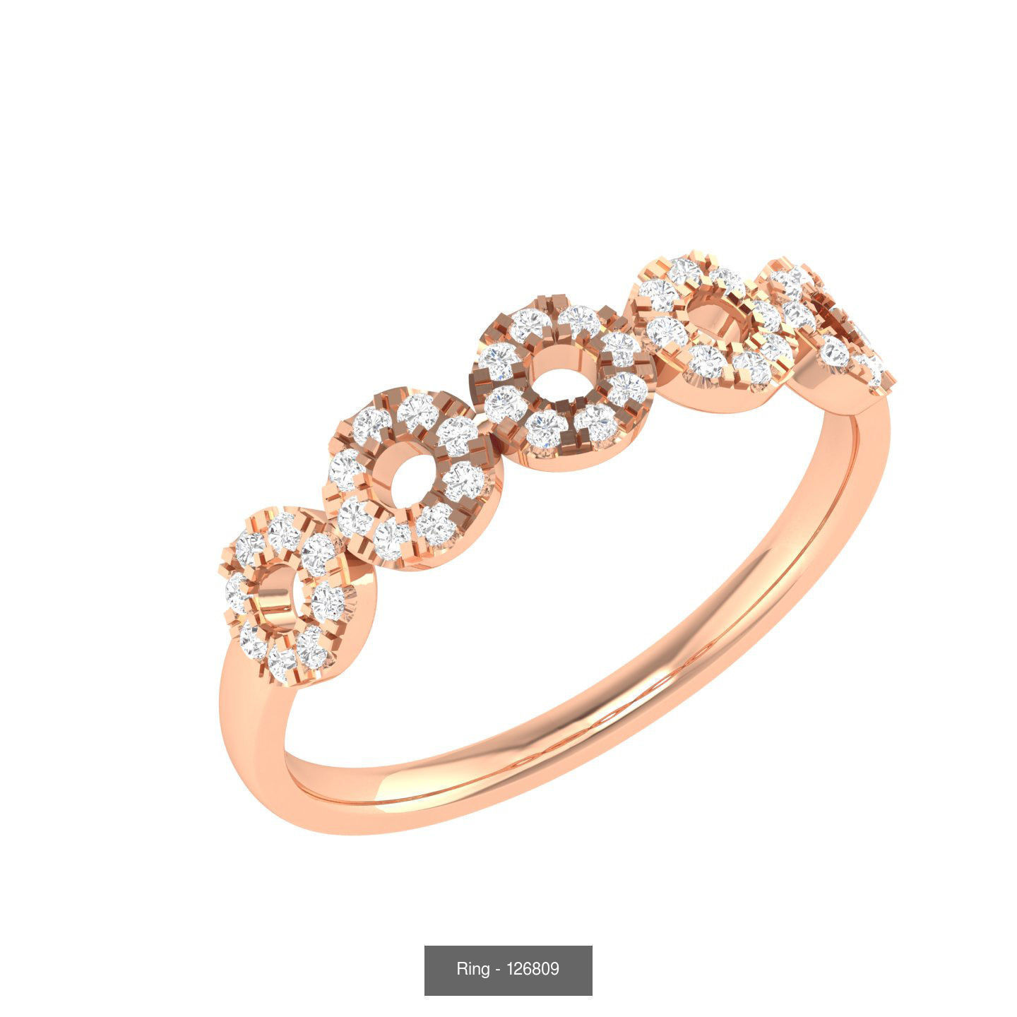 100 Bands rings  3D Model Collection_38