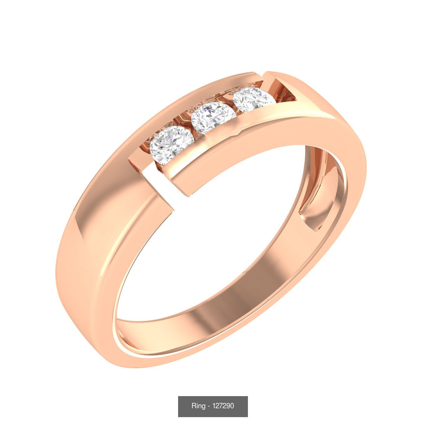 100 Bands rings  3D Model Collection_28