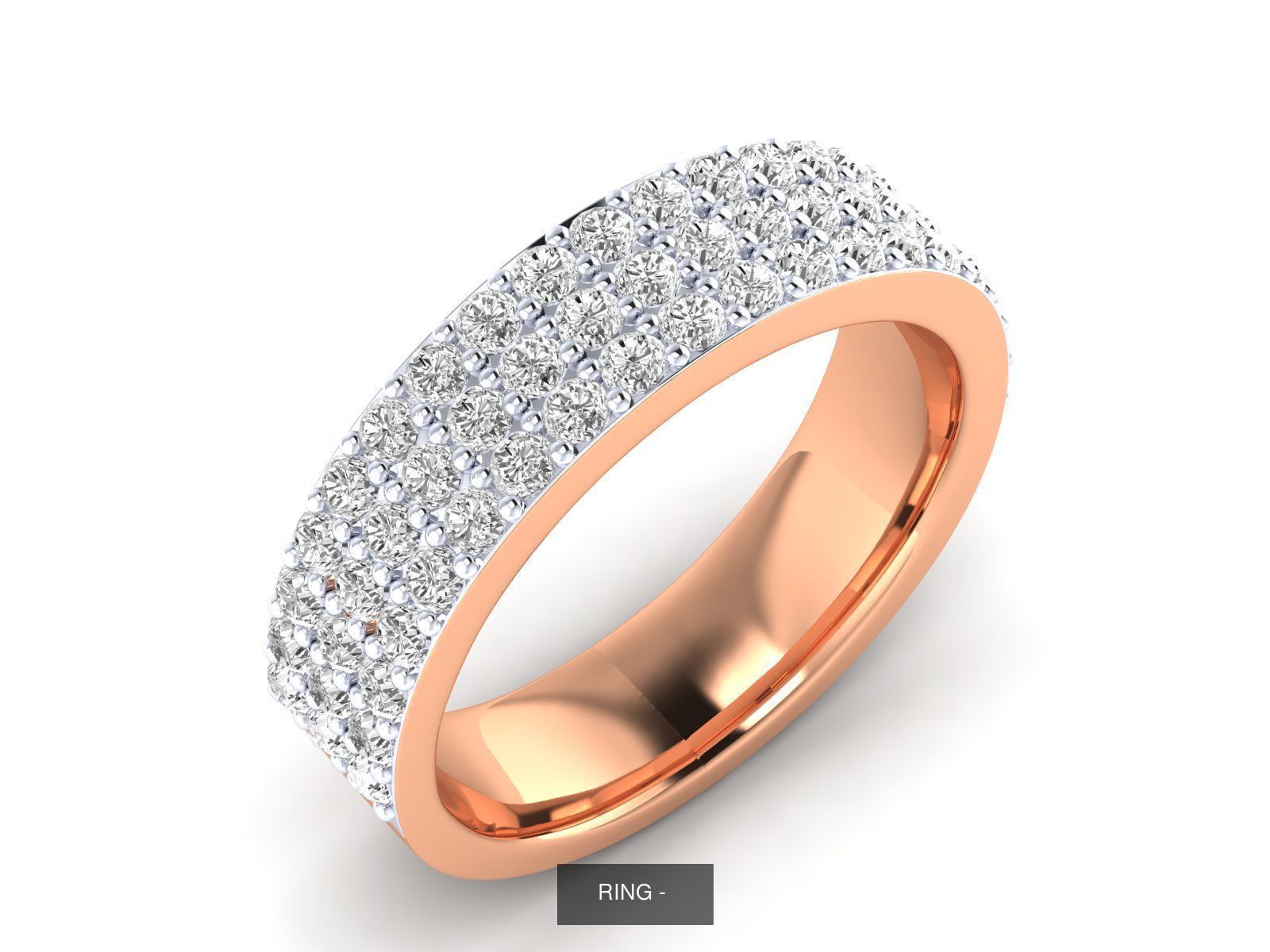 100 Bands rings  3D Model Collection_104