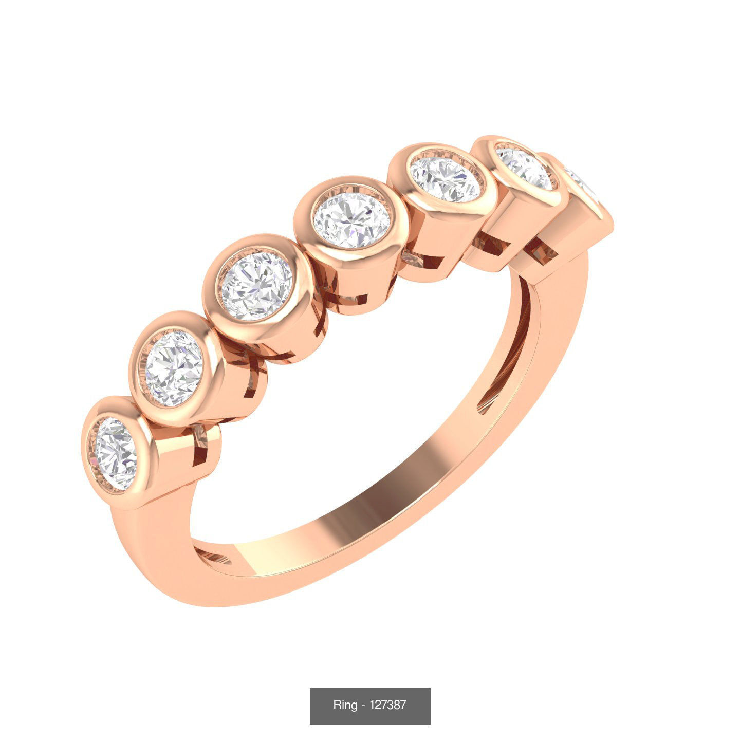 100 Bands rings  3D Model Collection_101