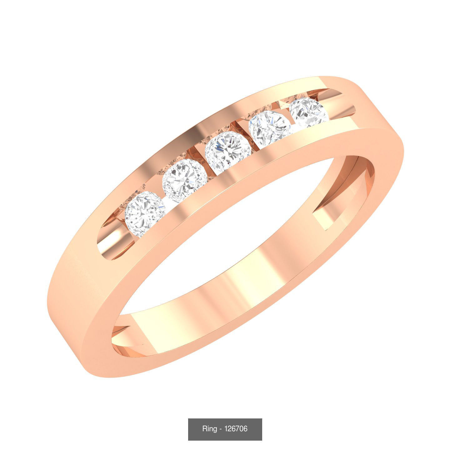 100 Bands rings  3D Model Collection_47