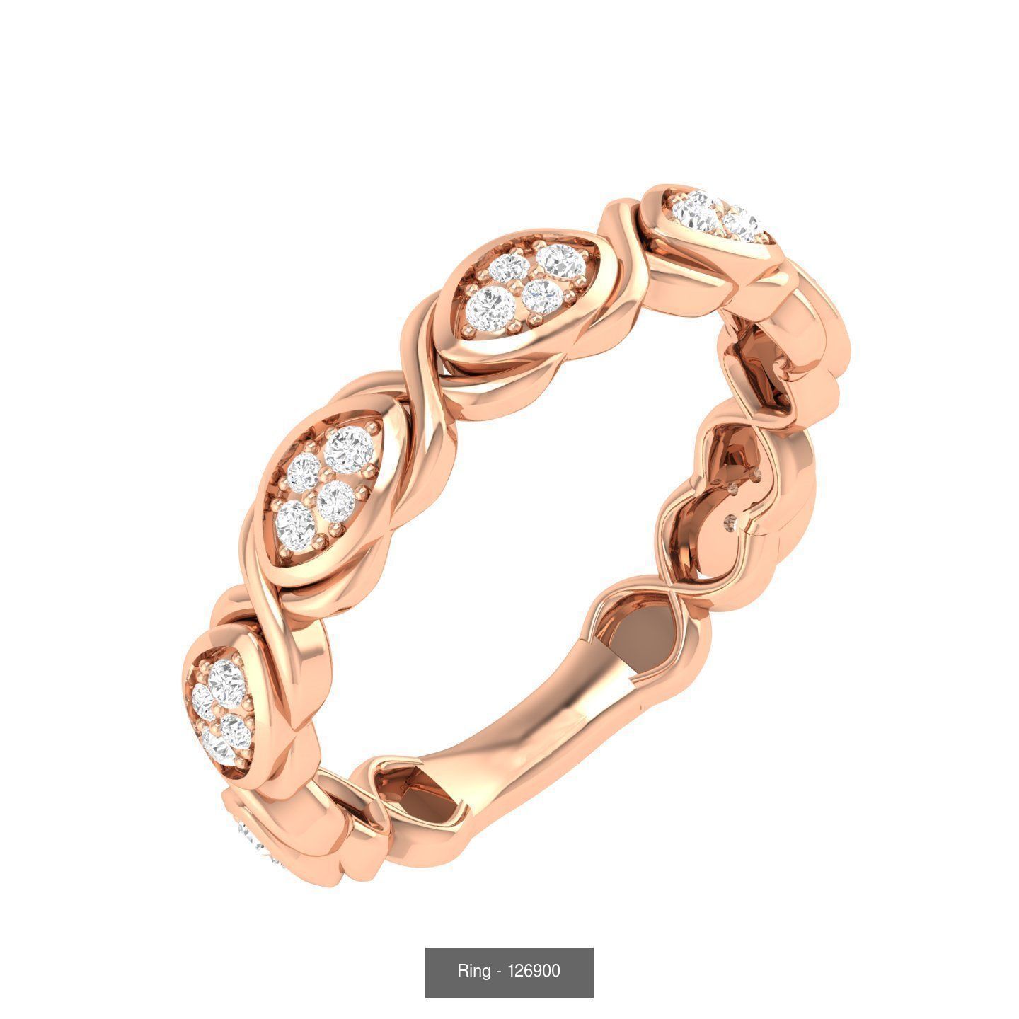 100 Bands rings  3D Model Collection_34