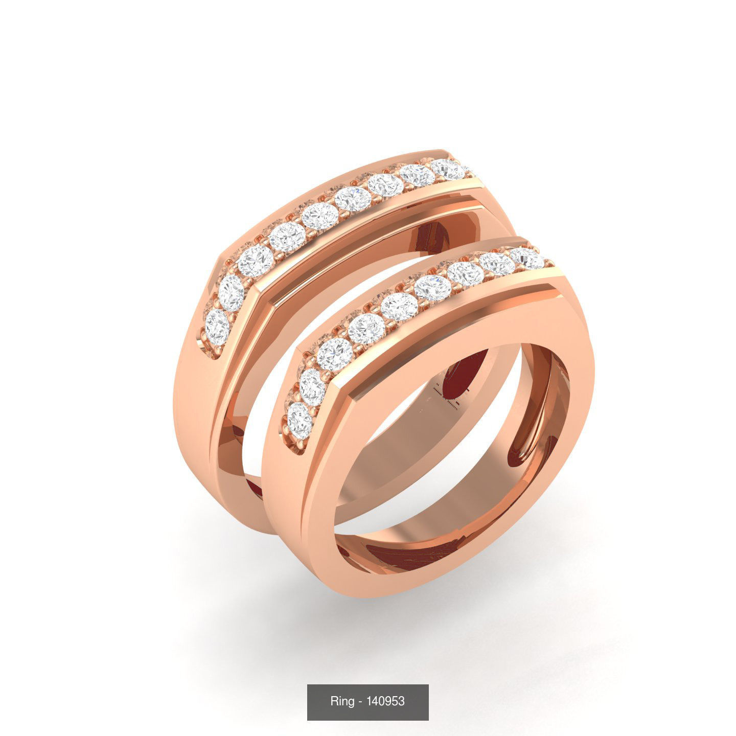100 Bands rings  3D Model Collection_109