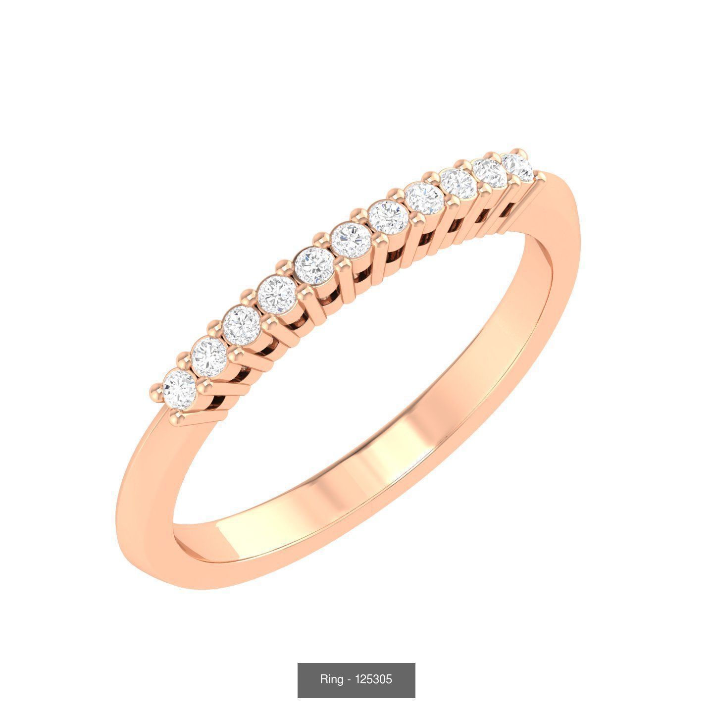100 Bands rings  3D Model Collection_16