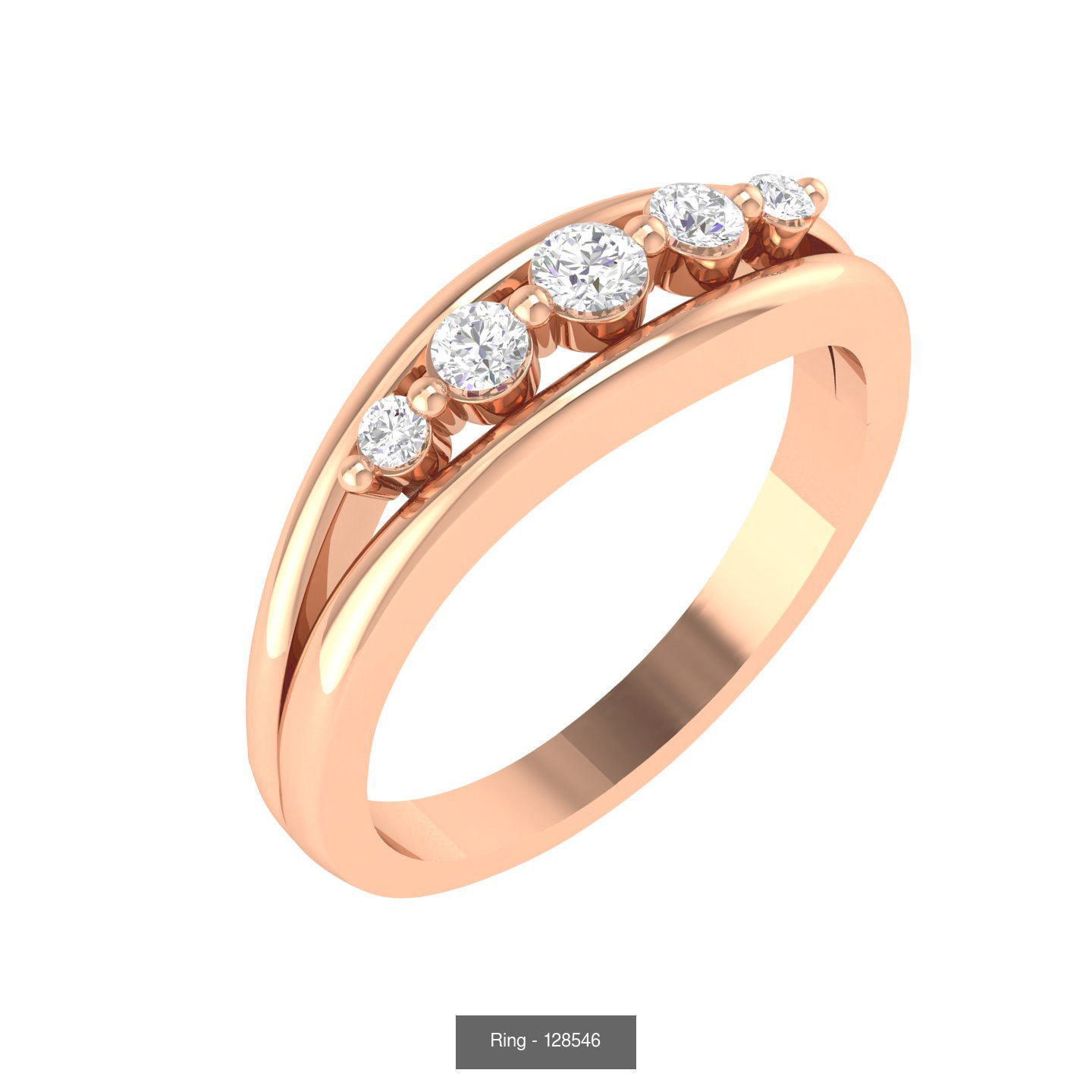 100 Bands rings  3D Model Collection_76