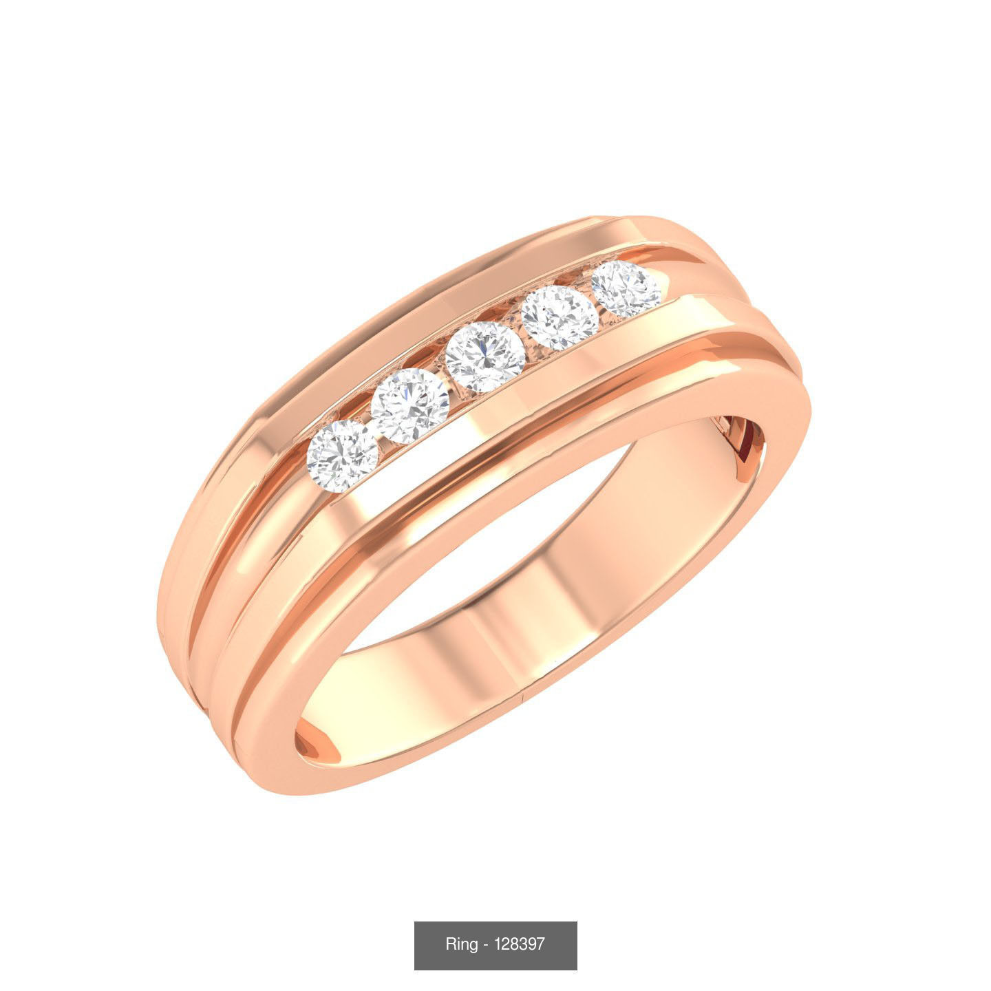 100 Bands rings  3D Model Collection_81