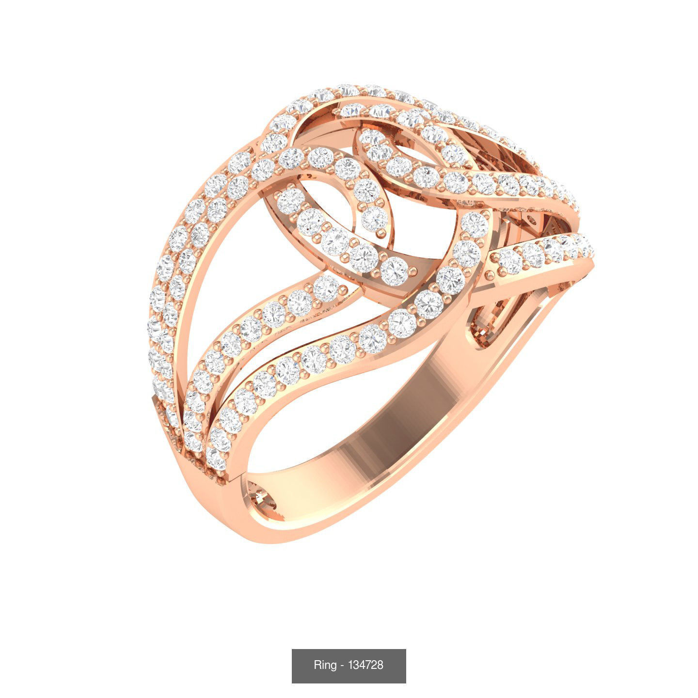 100 Bands rings  3D Model Collection_51