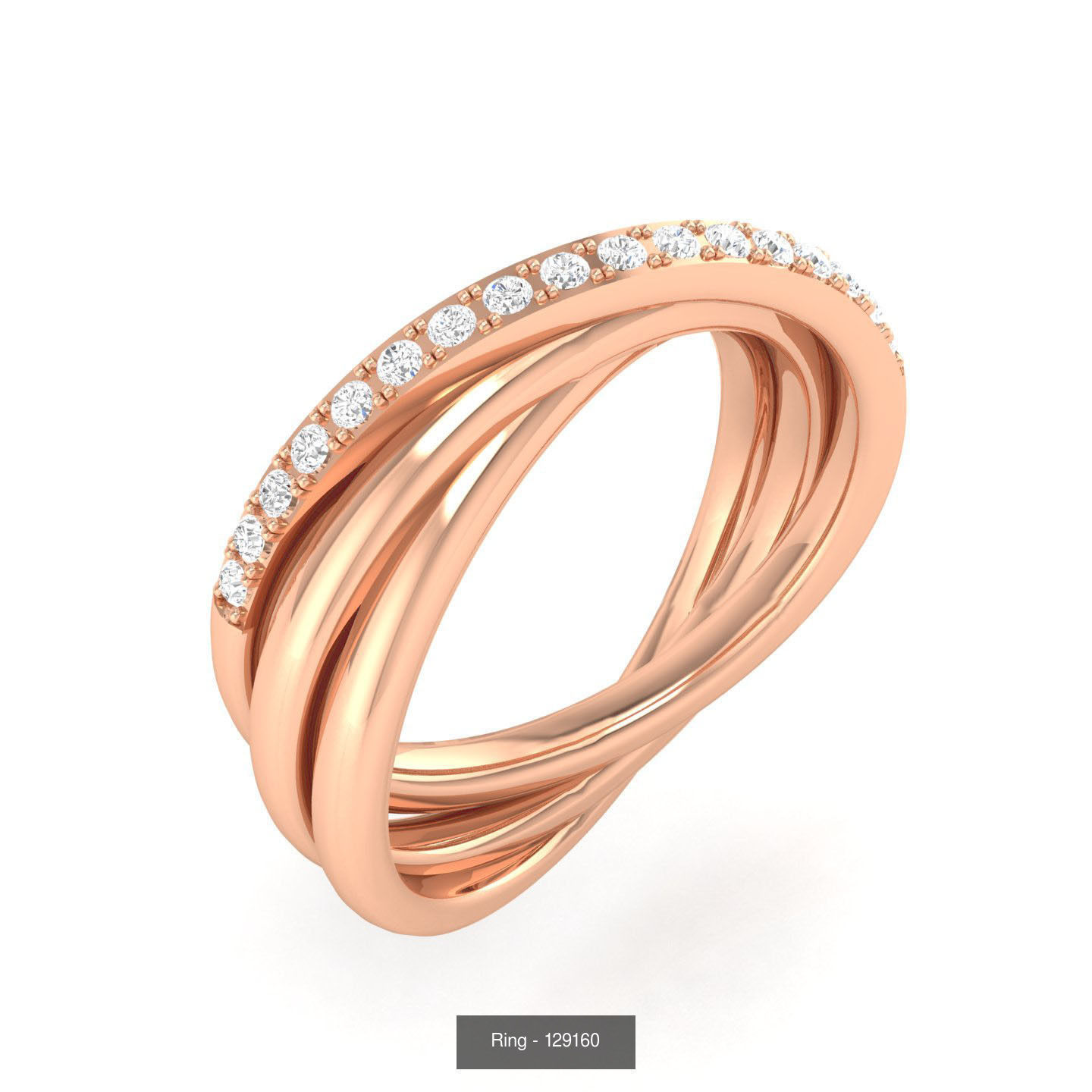 100 Bands rings  3D Model Collection_63